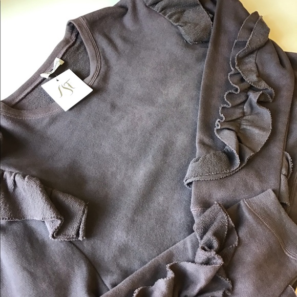 Love Shack Fancy Tops - NWT LoveShackFancy Ruffles sweatshirt Medium